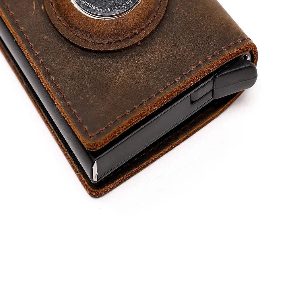 Genuine Leather Wallets For Apple Airtag/ Multi Card Holder