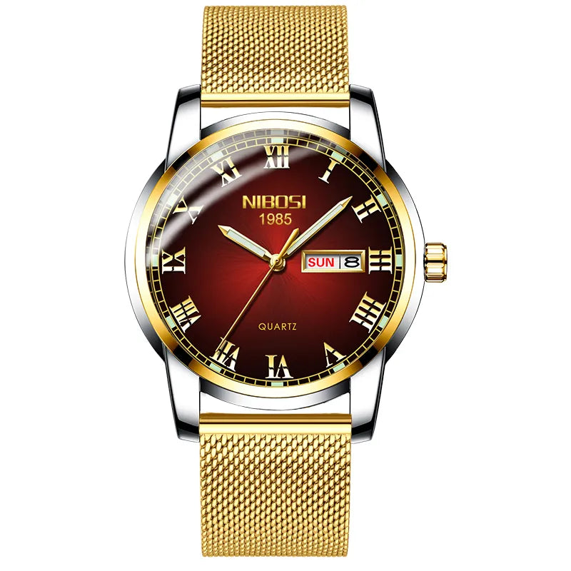 NIBOSI Men & Women Waterproof Quartz Watch